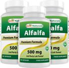 Superalimento de alfafa Best Naturals 500 mg 540 cápsulas