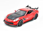 Supercarro Corvette modelo Qian 1:32 Alloy Car (vermelho)