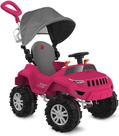 Superjipe Reclinável Com Capota Passeio & Pedal (Pink) - Bandeirante Superjipe Reclinável Com Capota Passeio & Pedal (Pink) - Bandeirante