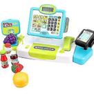 Supermercado de brinquedos com caixa registradora com scanner fotoacústico Supermercado de brinquedos com caixa registradora com scanner fotoacústico