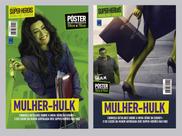 Superpôster mundo dos super-heróis - mulher-hulk - arte a + b