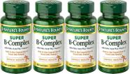 Suplemente o complexo B Nature's Bounty com ácido fólico e vitamina C 150 comprimidos (pacote com 4)