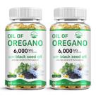 Suplemente o óleo de orégano da Nature's Live Oil com óleo de semente preta (60 cápsulas gelatinosas)