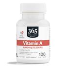 Suplemento 365 da Whole Foods Market Vitamina A 10K UI 100 cápsulas gelatinosas
