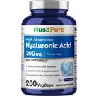 Suplemento Ácido Hialurônico Nusa Pure 300 mg 250 cápsulas