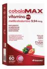 Suplemento Alimentar Cobalamax Vitamina B12 Comprimidos Mastigaveis Sabor Frutas Vermelhas