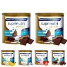 Suplemento alimentar idoso suprinutri senior 2 latas sabores
