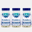 Suplemento Alimentar Triptofano 60 Cápsulas 300 mg Chamel Kit com 3 Unidades
