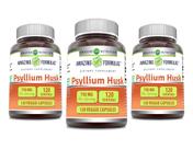 Suplemento Amazing Formulas Cáscara de Psyllium 750mg 120 Cápsulas