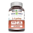 Suplemento Amazing Formulas L-Lisina 500 mg 250 cápsulas