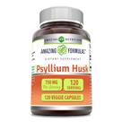Suplemento Amazing Formulas Psyllium Husk 750 mg 120 cápsulas