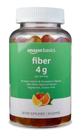 Suplemento Amazon Basics Fiber 4g Gummy Digestive Health
