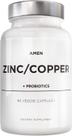 Suplemento Amen de Zinco e Cobre com Probióticos - 90 Cápsulas