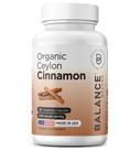 Suplemento Balancebreens Organic Ceylon Canela 1200 mg 120 cápsulas vegetais