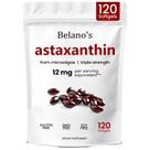 Suplemento Belano's Astaxantina 12 mg 120 cápsulas moles veganas