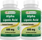 Suplemento Best Naturals Ácido Alfa Lipóico 600 mg 120 cápsulas Suplemento Best Naturals Ácido Alfa Lipóico 600 mg 120 cápsulas