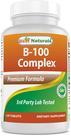 Suplemento Best Naturals B-100 Complex 120 comprimidos