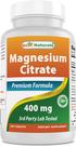 Suplemento Best Naturals Citrato de Magnésio 400 mg 250 comprimidos