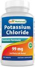 Suplemento Best Naturals Cloreto de potássio 99mg 400 comprimidos Suplemento Best Naturals Cloreto de potássio 99mg 400 comprimidos