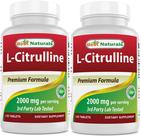Suplemento Best Naturals L-Citrulina 2000 mg 120 comprimidos x 2