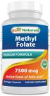 Suplemento Best Naturals Metil Folato 7,5 mg 180 cápsulas