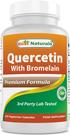 Suplemento Best Naturals Quercetina com Bromelaína 800 mg 120 cápsulas
