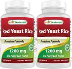Suplemento Best Naturals Red Yeast Arroz 1200 mg 120 comprimidos x 2