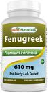 Suplemento Best Naturals Semente de Feno-grego 610mg 180 Cápsulas Suplemento Best Naturals Semente de Feno-grego 610mg 180 Cápsulas