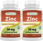 Suplemento Best Naturals Zinc Gluconato 50 mg 240 Tabletas x 2 Suplemento Best Naturals Zinc Gluconato 50 mg 240 Tabletas x 2