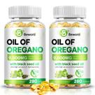Suplemento BEWORD Oil of Oregano 560 Softgel com óleo de semente preta