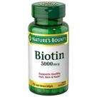 Suplemento Biotina 5.000 mcg Nature's Bounty 72 Cápsulas
