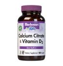 Suplemento Bluebonnet Citrato de Cálcio + Vitamina D3 - 180 Cápsulas