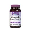 Suplemento Bluebonnet Nutrition Vitamina D3 2000 UI/50 mcg 250 cápsulas gelatinosas
