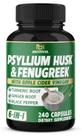 Suplemento BMVINVOL Psyllium Husk Fiber com feno-grego 240 cápsulas
