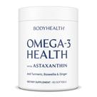 Suplemento BodyHealth Omega 3 Health, óleo de peixe saudável, 60 cápsulas gelatinosas