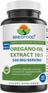 Suplemento Brieofood Óleo de Orégano 10:1 Extrato 500 mg 180 cápsulas gelatinosas