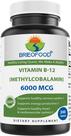 Suplemento Brieofood Vitamina B-12 6000mcg 240 comprimidos