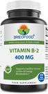 Suplemento Brieofood Vitamina B2 (Riboflavina) 400 mg 120 cápsulas