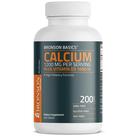 Suplemento Bronson Calcium 1200 mg com vitamina D3 1000 IU 200 comprimidos