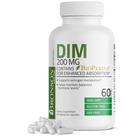 Suplemento Bronson DIM 200mg com BioPerine - 60 Cápsulas