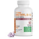 Suplemento Bronson Metil B12 5000mcg Vitamina B12 120 Pastilhas