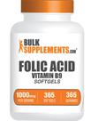 Suplemento BulkSupplements.com Ácido fólico 1000mcg Softgels