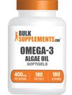Suplemento BulkSupplements.com Cápsulas gelatinosas de óleo de algas ômega-3 180 ct