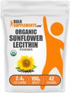 Suplemento BulkSupplements.com Lecitina de girassol orgânica 100g Suplemento BulkSupplements.com Lecitina de girassol orgânica 100g