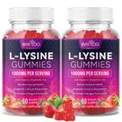 Suplemento BVIVLOO L-Lisina 1000 mg, pacote com 2 gomas - 120 gomas