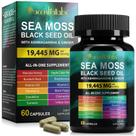 Suplemento: cápsula de óleo de semente preta HUYEHF Sea Moss, 60 unidades