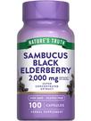 Suplemento Cápsulas de sabugueiro preto Nature's Truth 100 ct Suplemento Cápsulas de sabugueiro preto Nature's Truth 100 ct