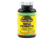 Suplemento: cápsulas mega probióticas Natures Blend (60 unidades)