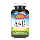 Suplemento Carlson A & D Vitamina A 25.000 UI 7500 mcg RAE 1000 UI 25 mcg D3 250 cápsulas gelatinosas Suplemento Carlson A & D Vitamina A 25.000 UI 7500 mcg RAE 1000 UI 25 mcg D3 250 cápsulas gelatinosas