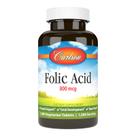 Suplemento Carlson Folic Acid 800mcg Prenatal Support 1000 comprimidos